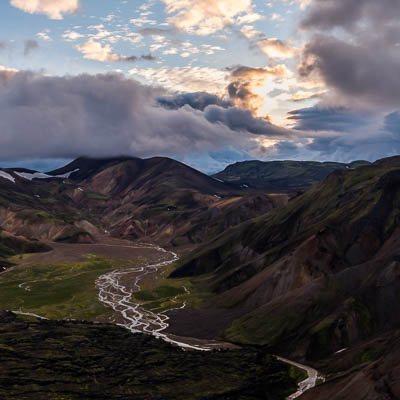 Abendstimmung bei Landmannalaugar
