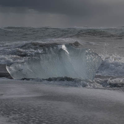 Eisblöcke im Meer