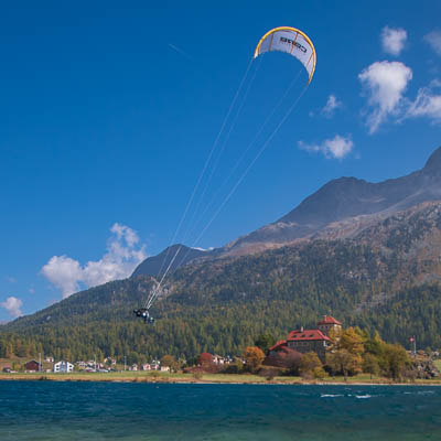 Kite-Surfer in Silvaplana