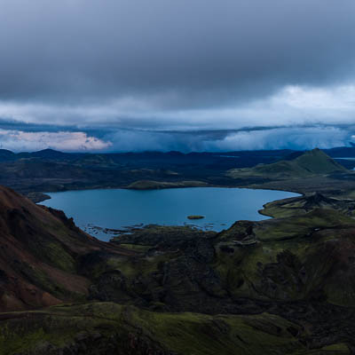 Luftaufnahme bei Landmannalaugar
