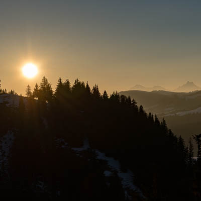 Sonnenaufgang auf dem Guggershörnli