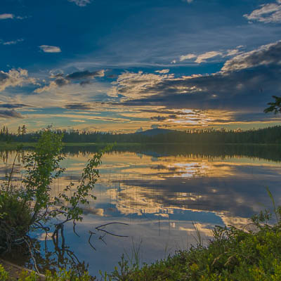 Sonnenuntergang am See